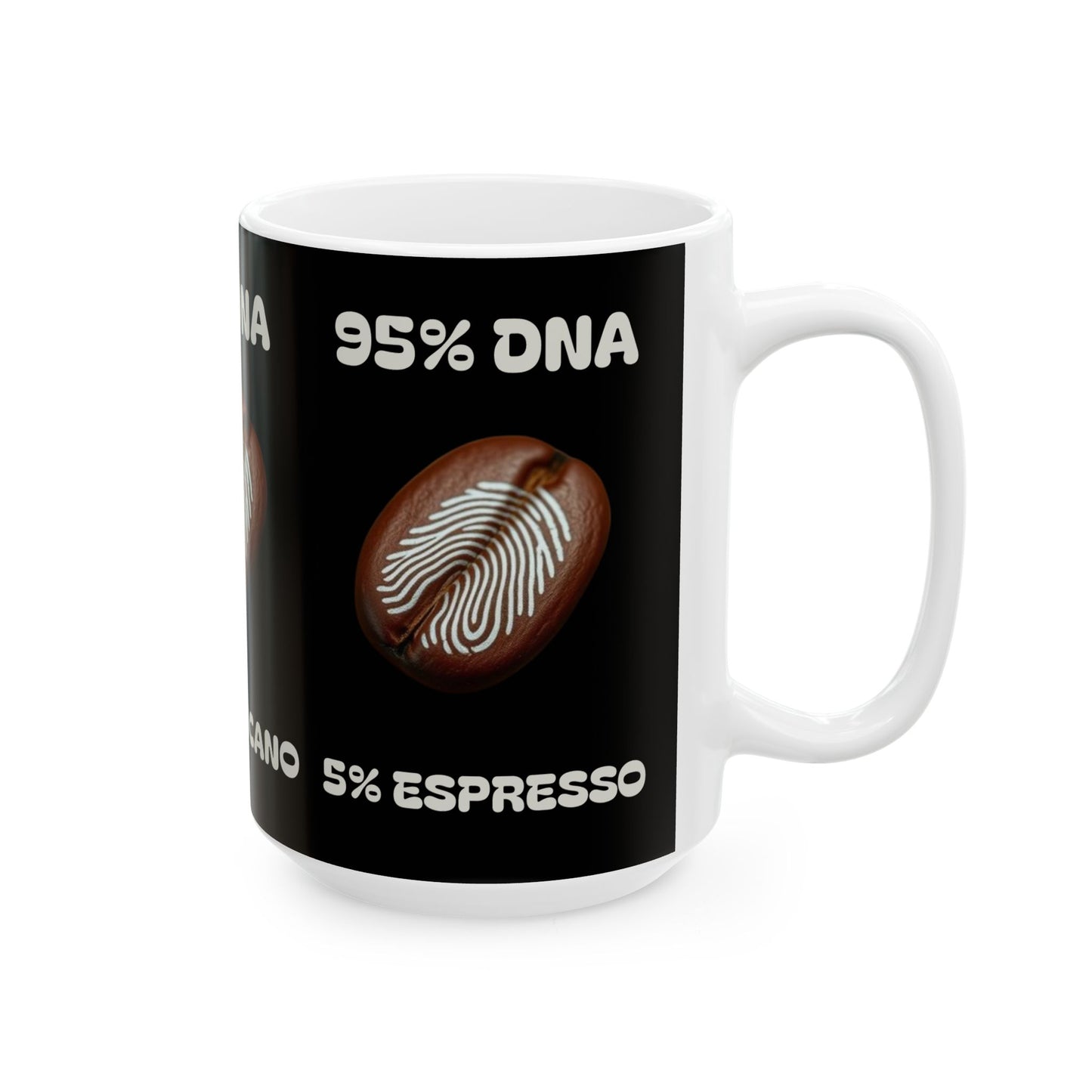 95% DNA Ceramic Mug, (11oz, 15oz)
