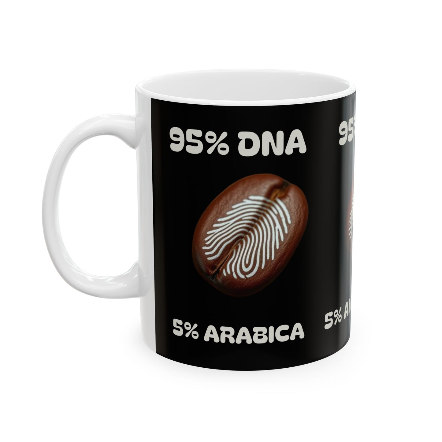 95% DNA Ceramic Mug, (11oz, 15oz)