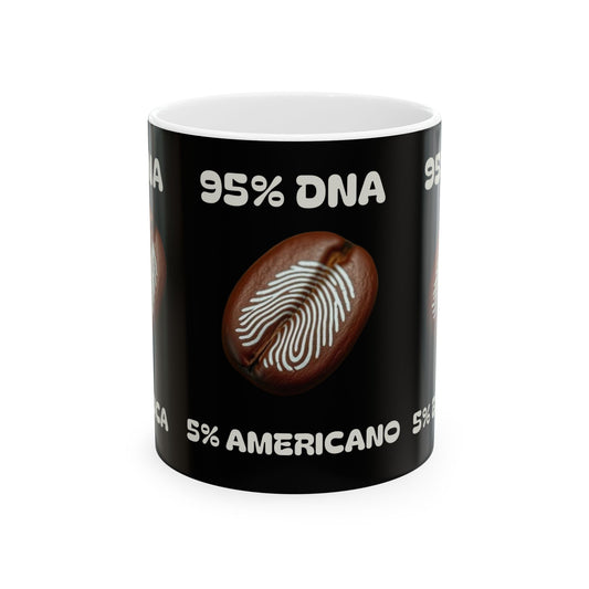 95% DNA Ceramic Mug, (11oz, 15oz)