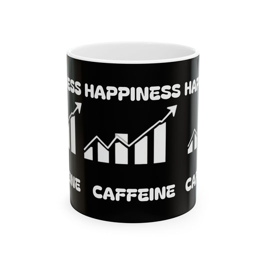 Happiness Ceramic Mug, (11oz)