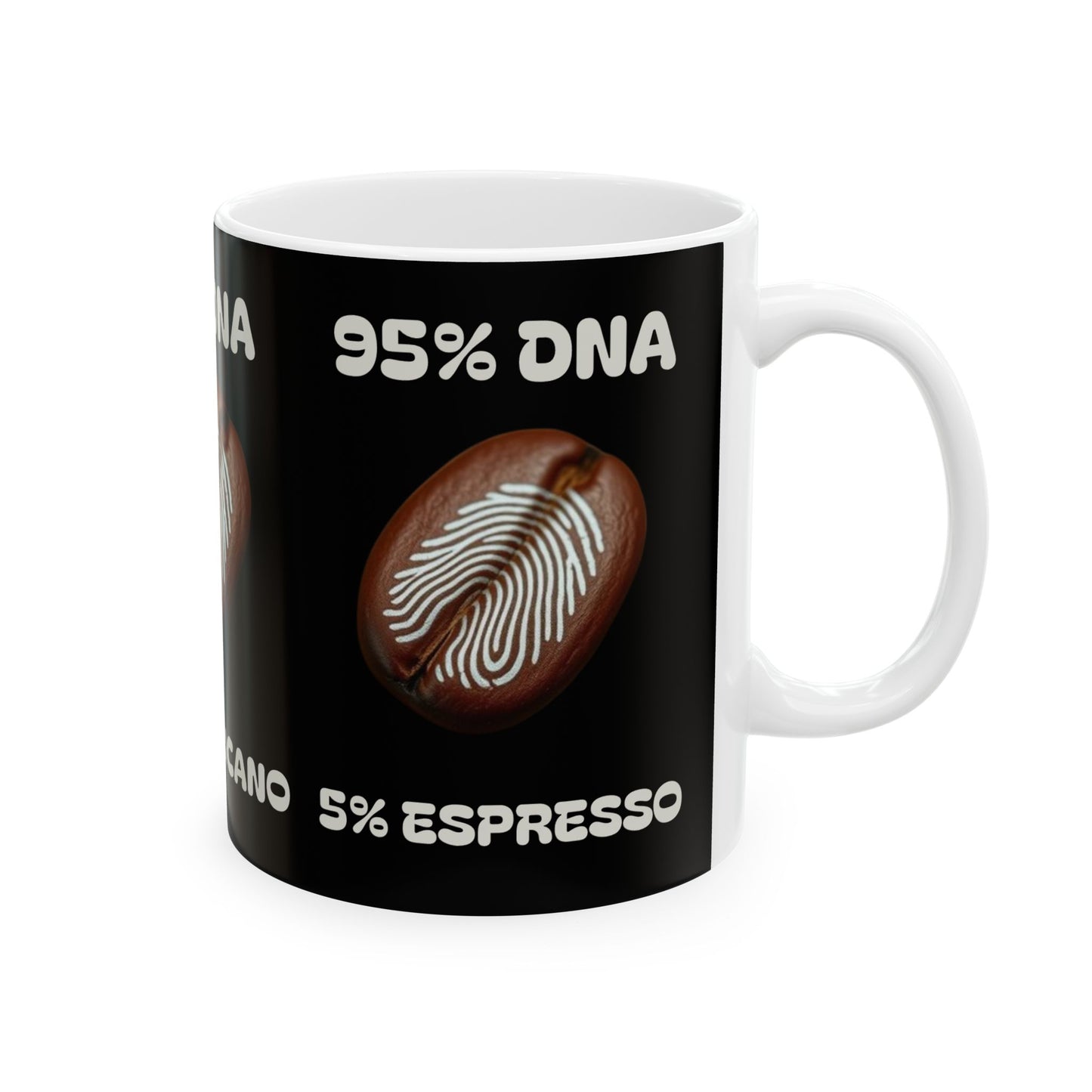 95% DNA Ceramic Mug, (11oz, 15oz)